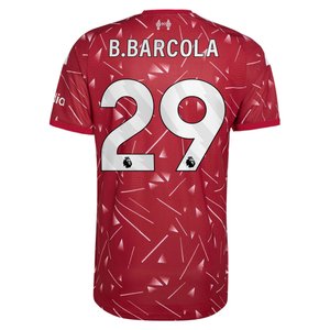 Maillot Domicile Authentic Liverpool adidas 2026-27 avec flocage B.Barcola 29, vue 4