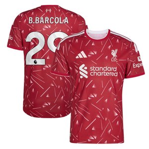 Maillot Domicile Authentic Liverpool adidas 2026-27 avec flocage B.Barcola 29, vue 1