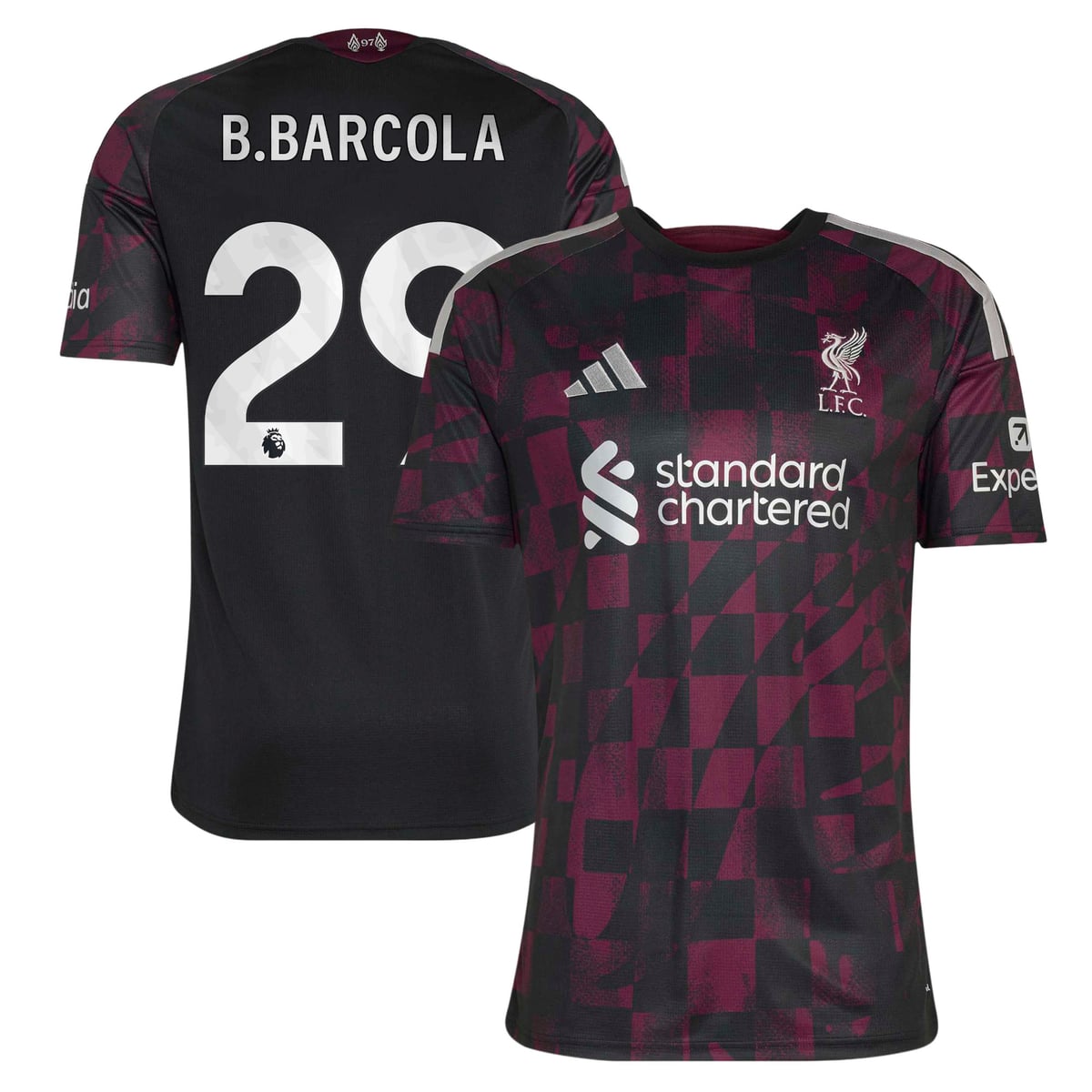 Maillot Third Liverpool adidas 2026-27 avec flocage B.Barcola 29
