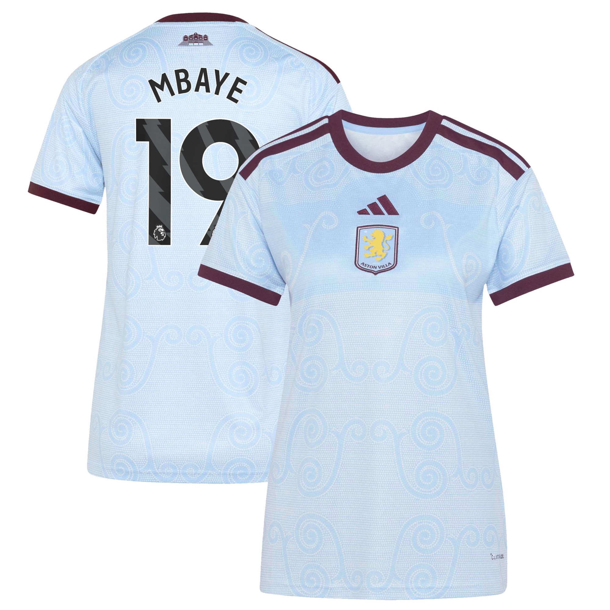 Camiseta adidas de la 3ª equipación del Aston Villa 2026-27 - Mujer con dorsal Mbaye 19