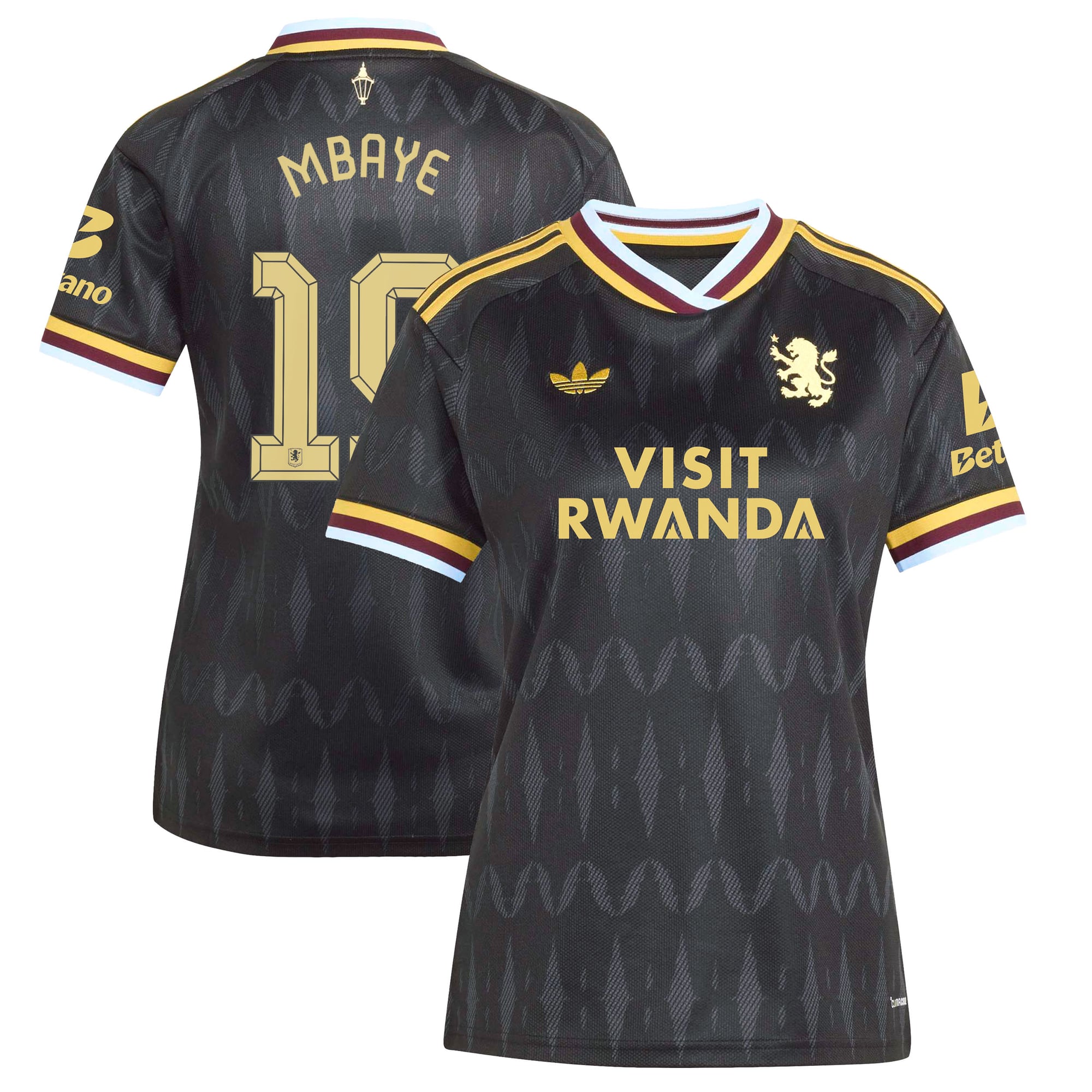 Aston Villa 2026-27 adidas Auswärtstrikot - Damen mit Aufdruck Pokal Mbaye 19