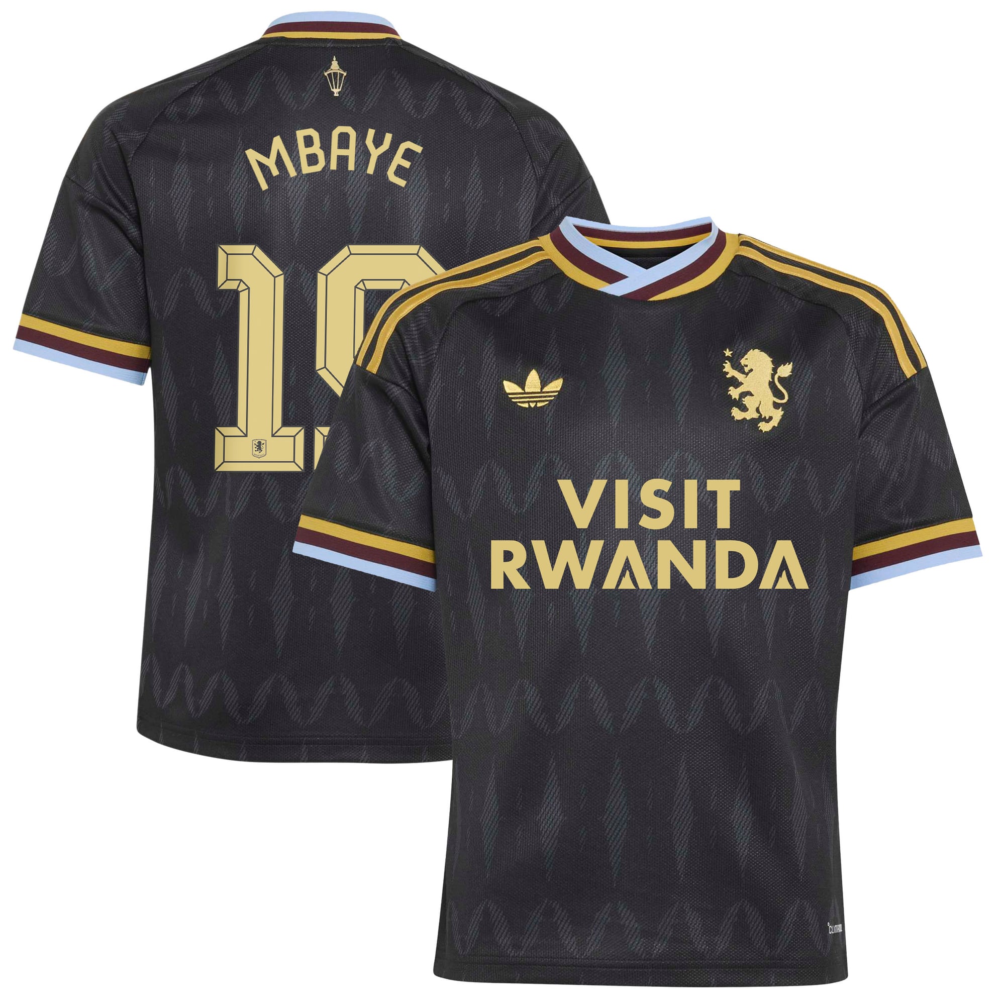 Aston Villa 2026-27 adidas Auswärtstrikot - Kinder mit Aufdruck Pokal Mbaye 19