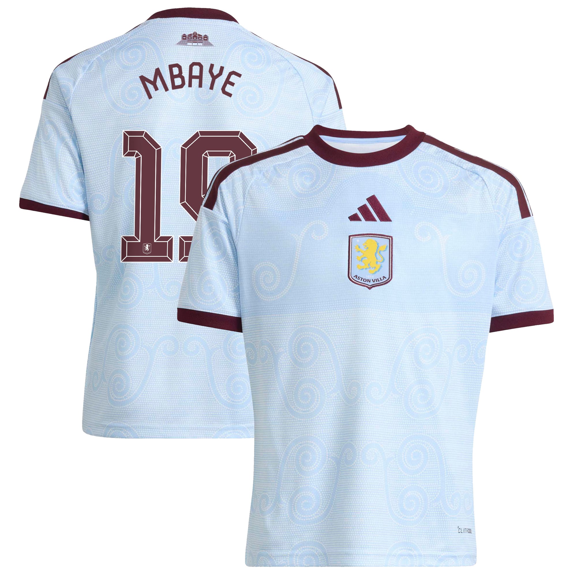 Aston Villa 2026-27 adidas Drittes Trikot - Kinder mit Aufdruck Pokal Mbaye 19