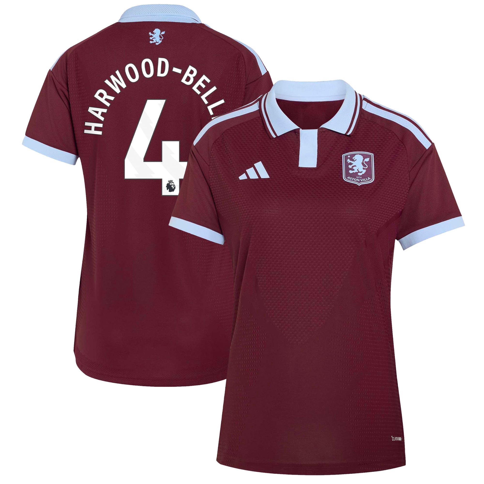 Camiseta adidas Autentica de la 1ª equipación del Aston Villa 2026-27 - Mujer con dorsal Harwood-Bellis 4
