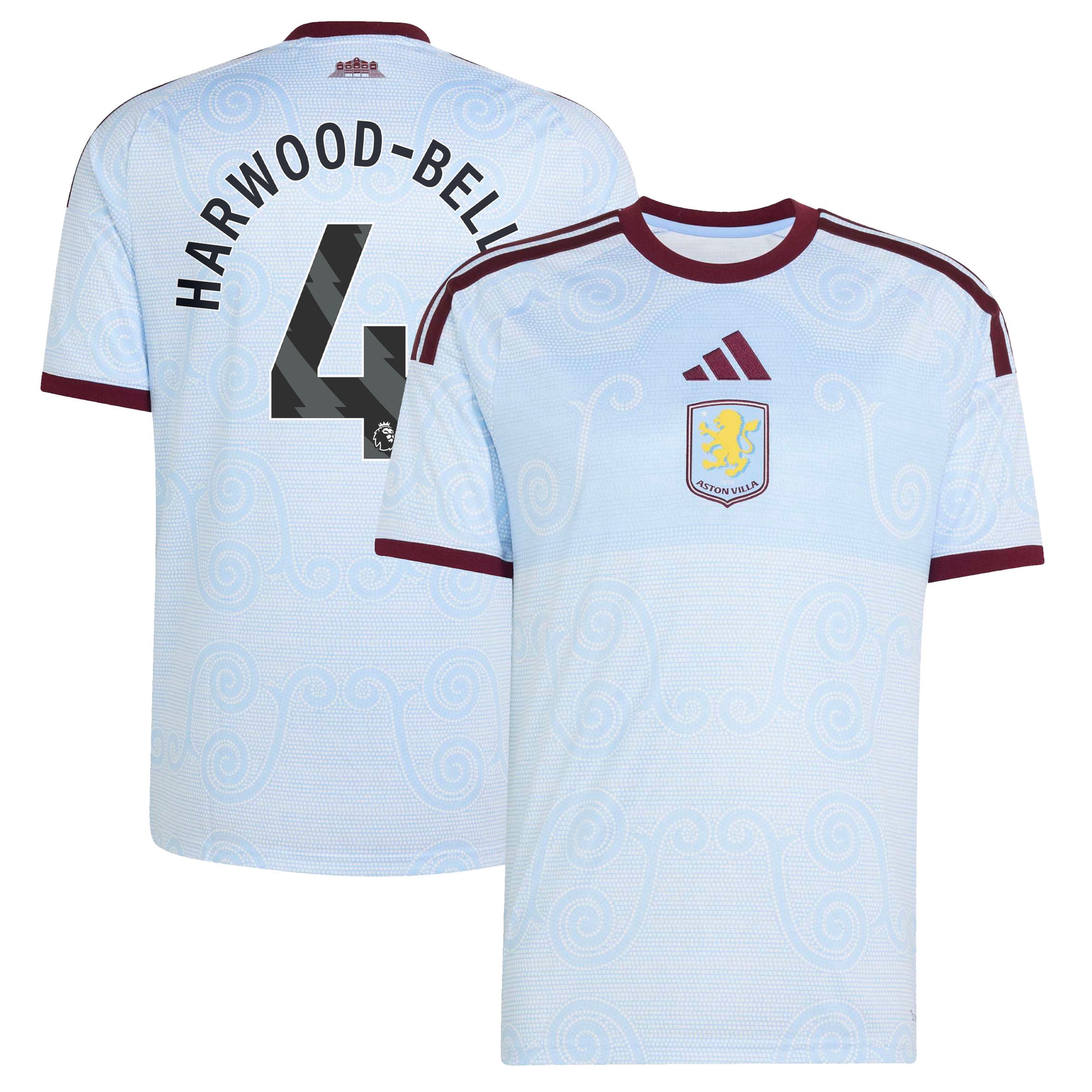 Camiseta adidas de la 3ª equipación del Aston Villa 2026-27 con dorsal Harwood-Bellis 4