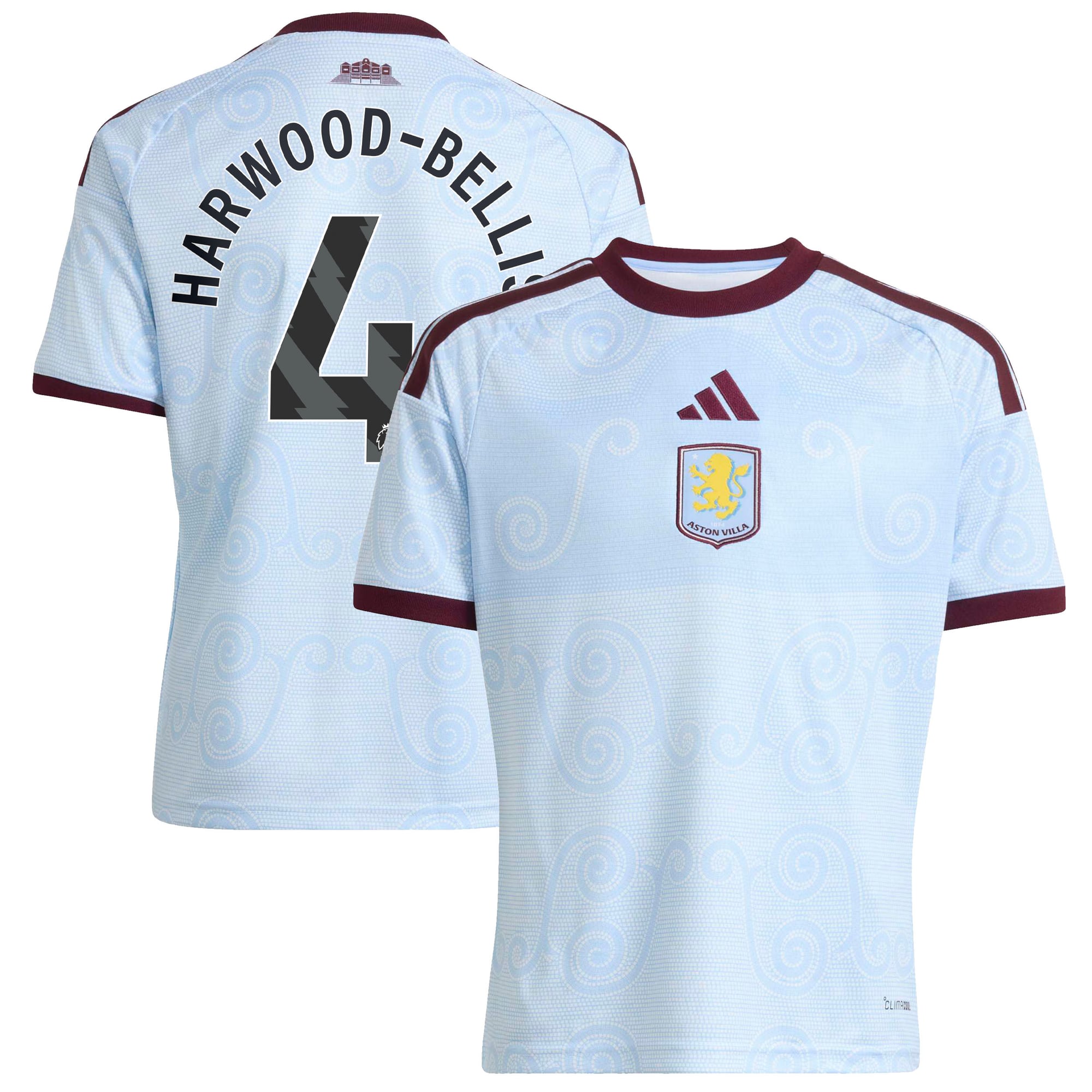 Camiseta adidas de la 3ª equipación del Aston Villa 2026-27 - Niños con dorsal Harwood-Bellis 4