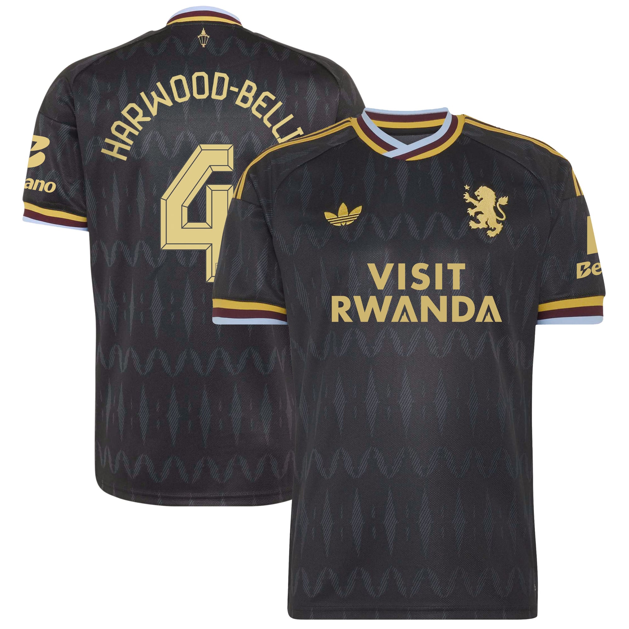 Aston Villa 2026-27 adidas Auswärtstrikot mit Aufdruck Pokal Harwood-Bellis 4