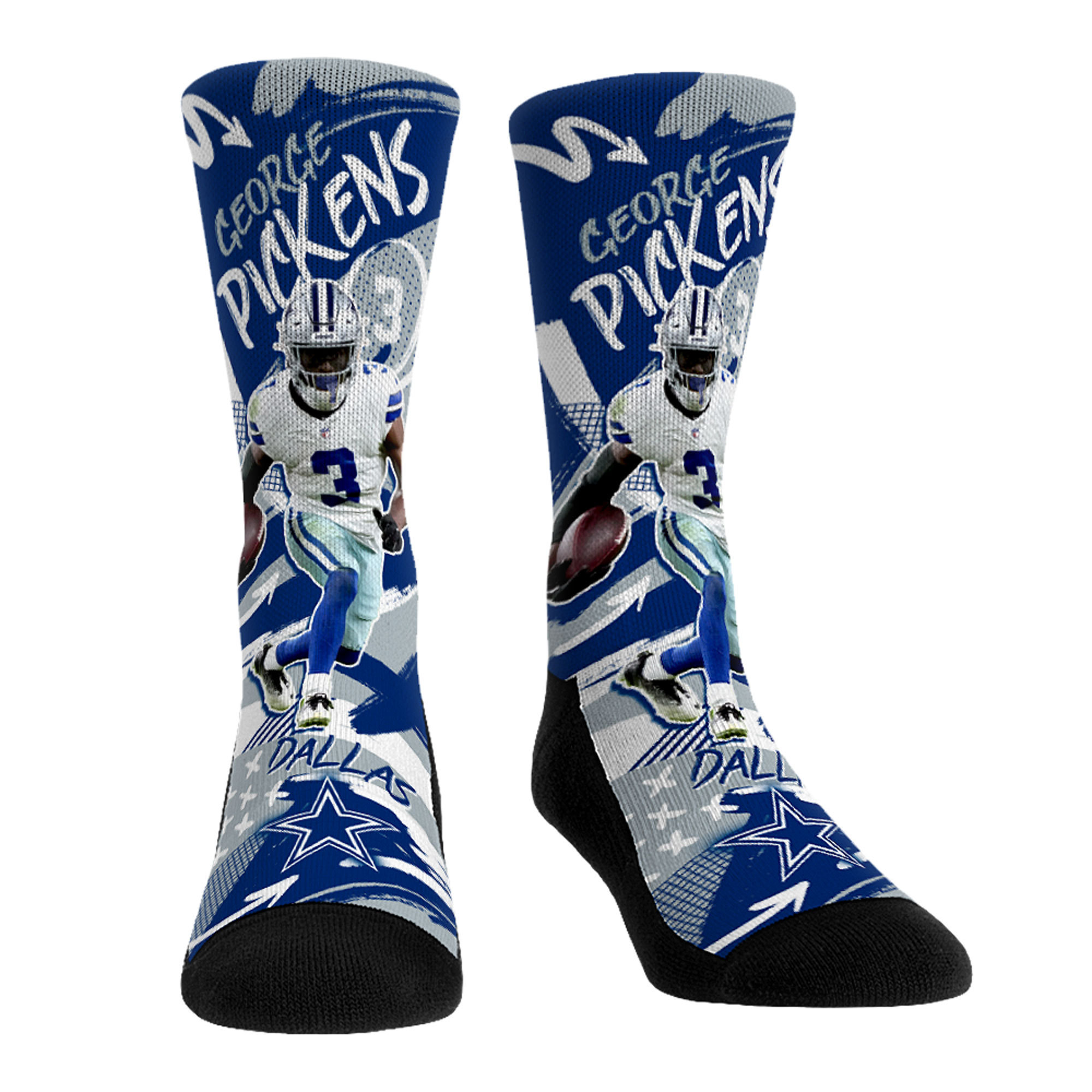 Unisex Rock Em George Pickens Dallas Cowboys Playmaker Crew Socks