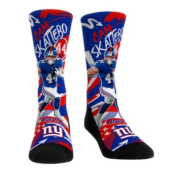 Unisex Rock Em Cam Skattebo New York Giants Playmaker Crew Socks