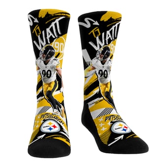Unisex Rock Em T.J. Watt Pittsburgh Steelers Playmaker Crew Socks