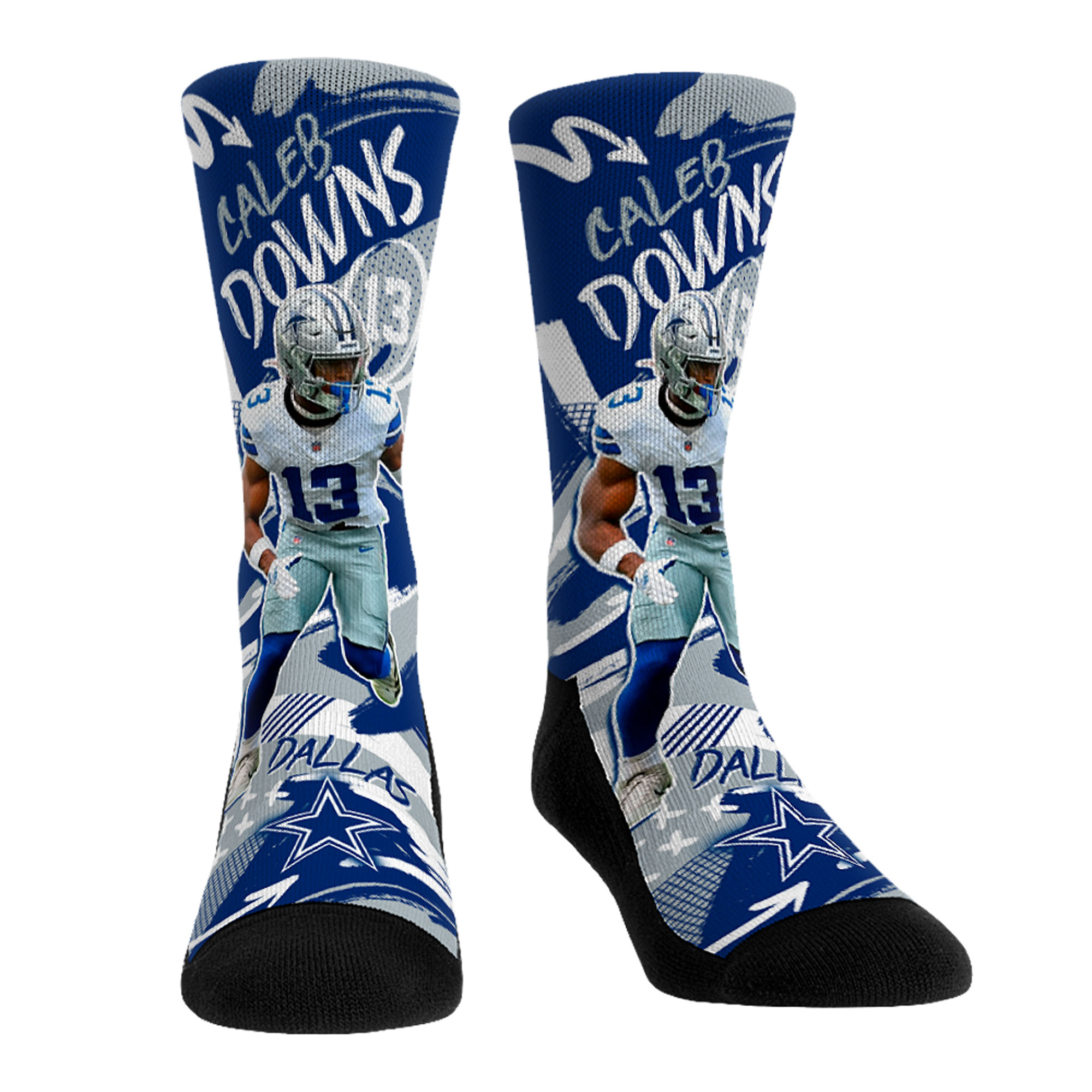Unisex Rock Em Caleb Downs Dallas Cowboys Playmaker Crew Socks