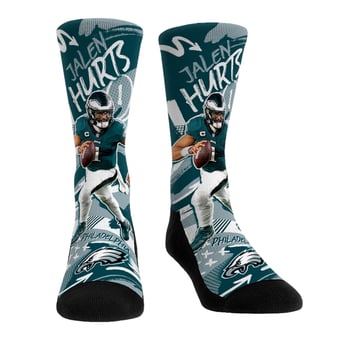 Unisex Rock Em Jalen Hurts Philadelphia Eagles Playmaker Crew Socks