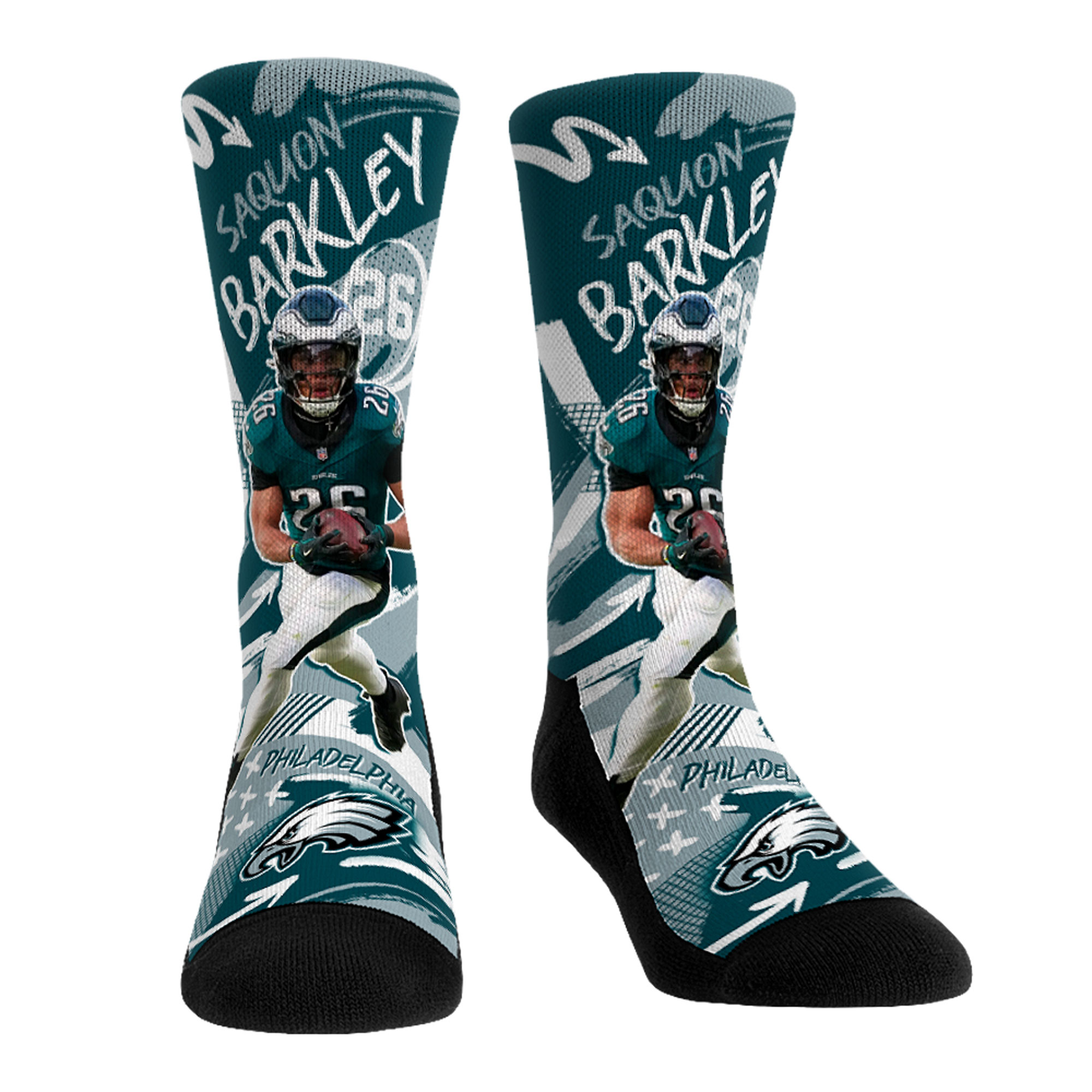 Unisex Rock Em Saquon Barkley Philadelphia Eagles Playmaker Crew Socks