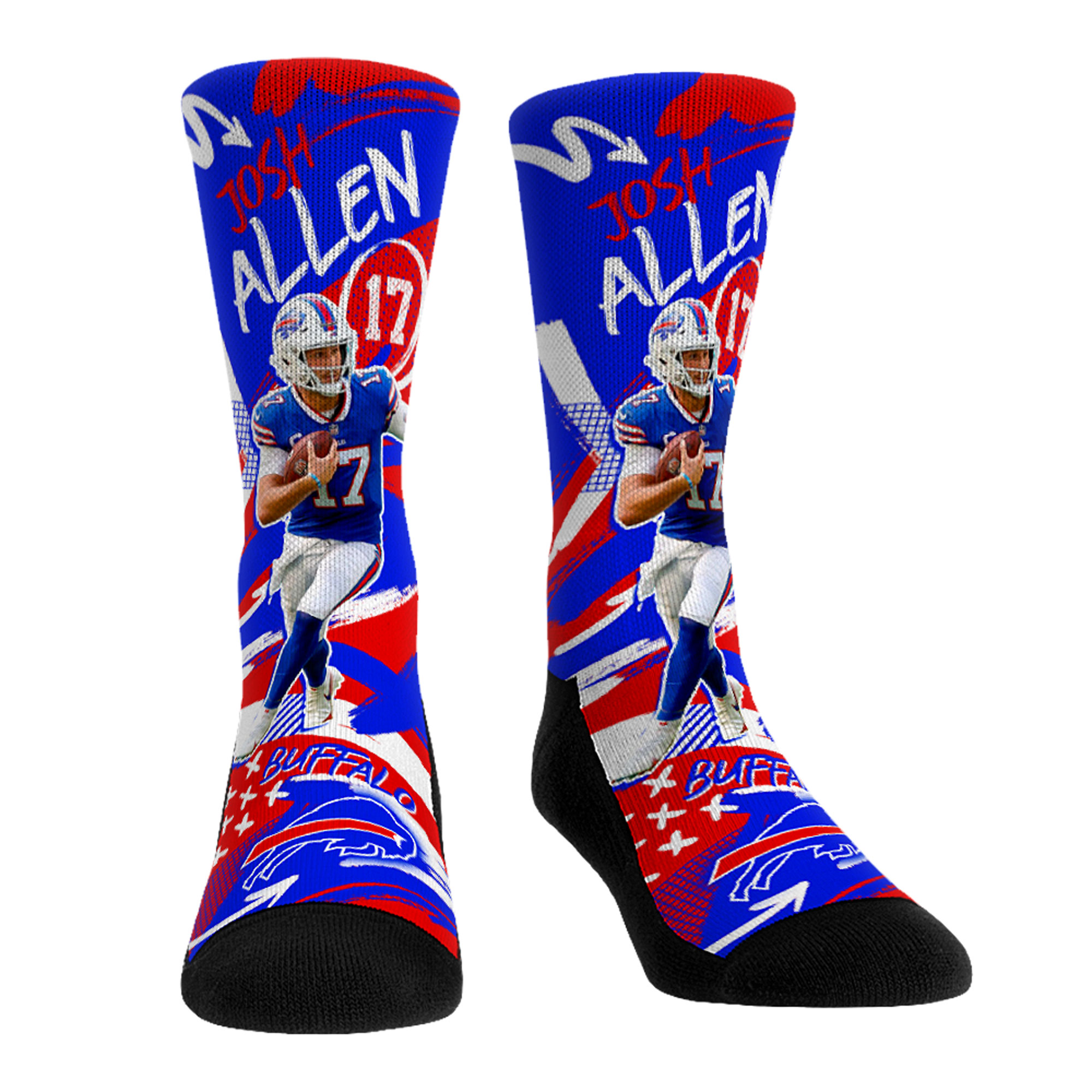 Unisex Rock Em Josh Allen Buffalo Bills Playmaker Crew Socks