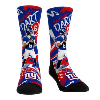 Unisex Rock Em Jaxson Dart New York Giants Playmaker Crew Socks