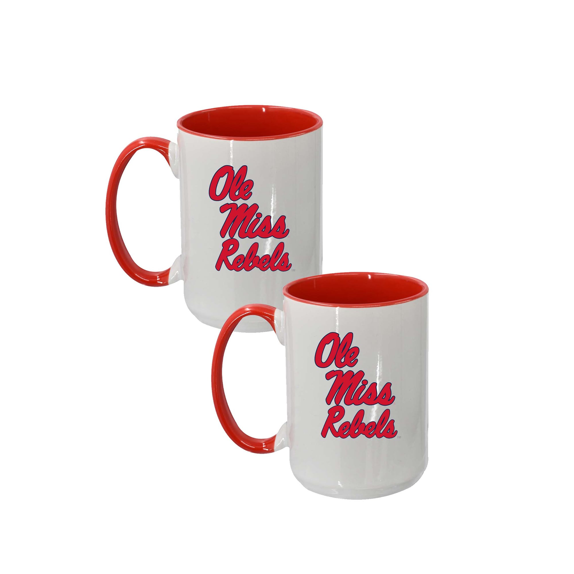 The Memory Company Ole Miss Rebels Two-Piece 15oz. Logo Coffee Mug Set