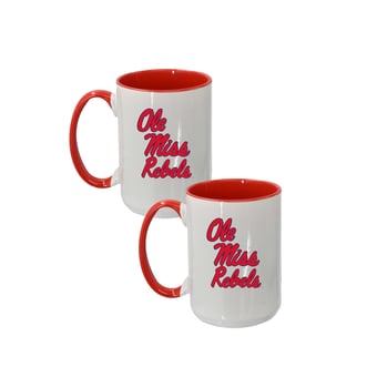 The Memory Company Ole Miss Rebels Two-Piece 15oz. Logo Coffee Mug Set