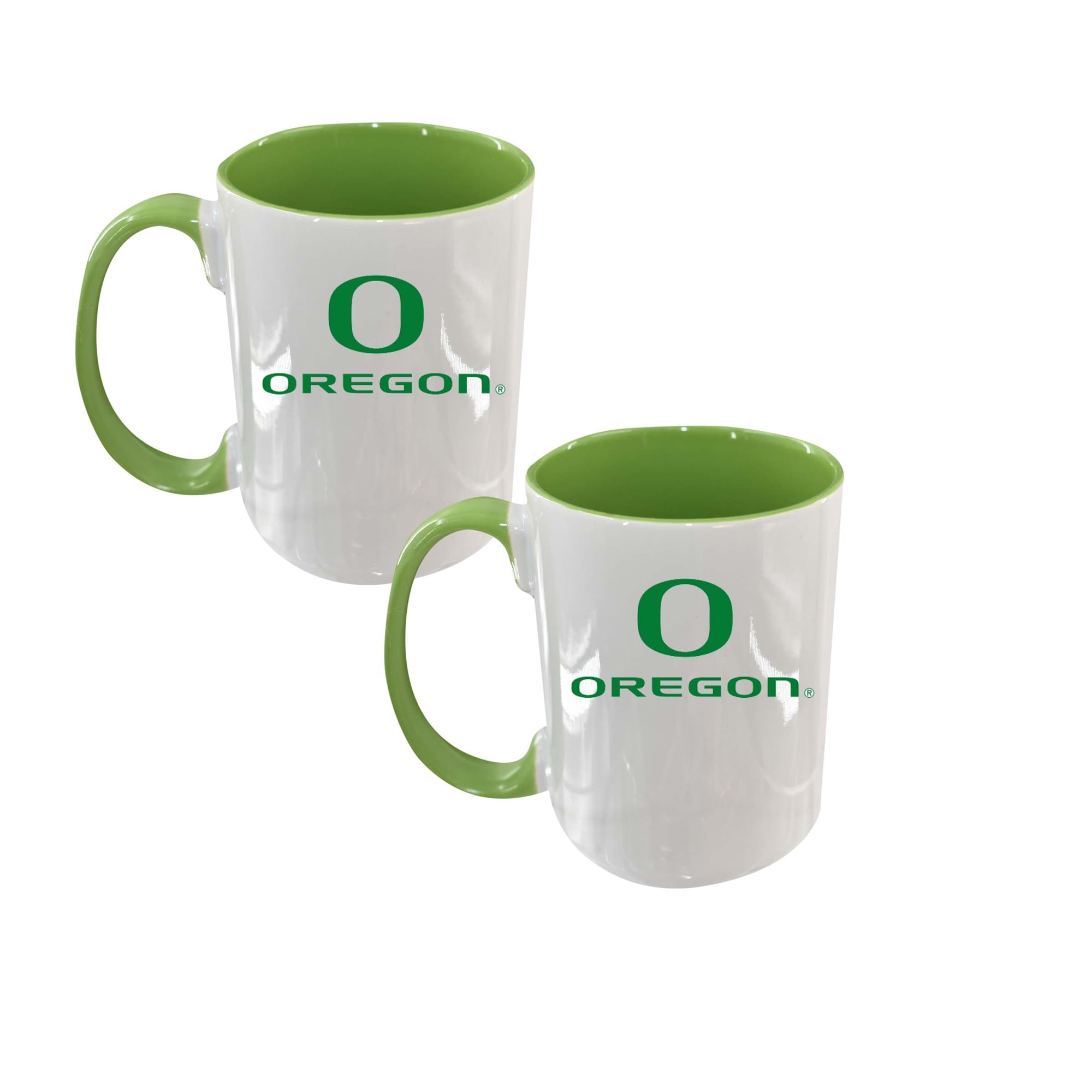 The Memory Company Oregon Ducks Two-Piece 15oz. Logo Coffee Mug Set