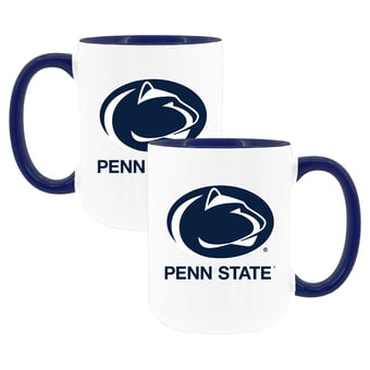 The Memory Company Penn State Nittany Lions Two-Piece 15oz. Logo Coffee Mug Set