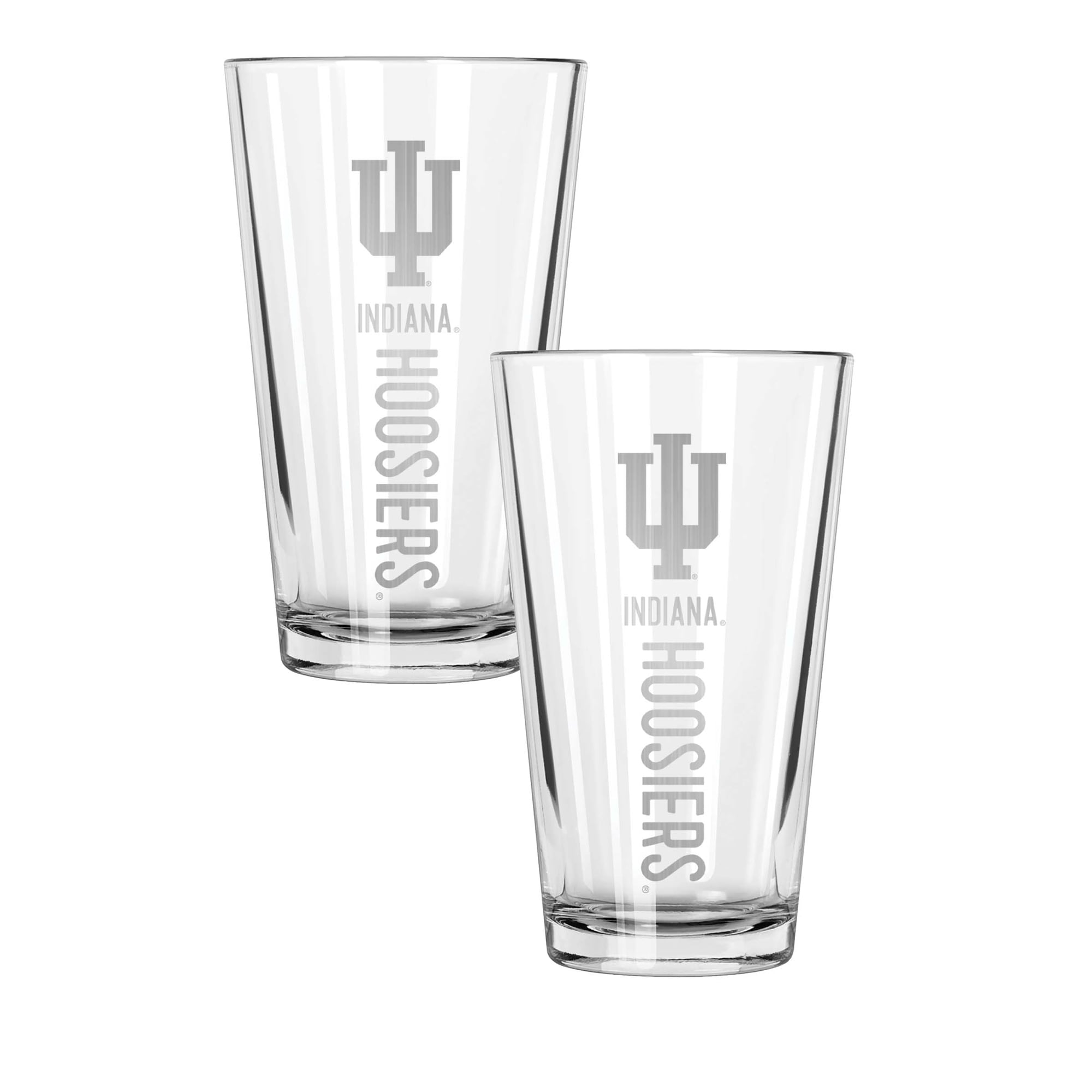 The Memory Company Indiana Hoosiers Two-Piece 16oz. Pinnacle Pint Glass Set