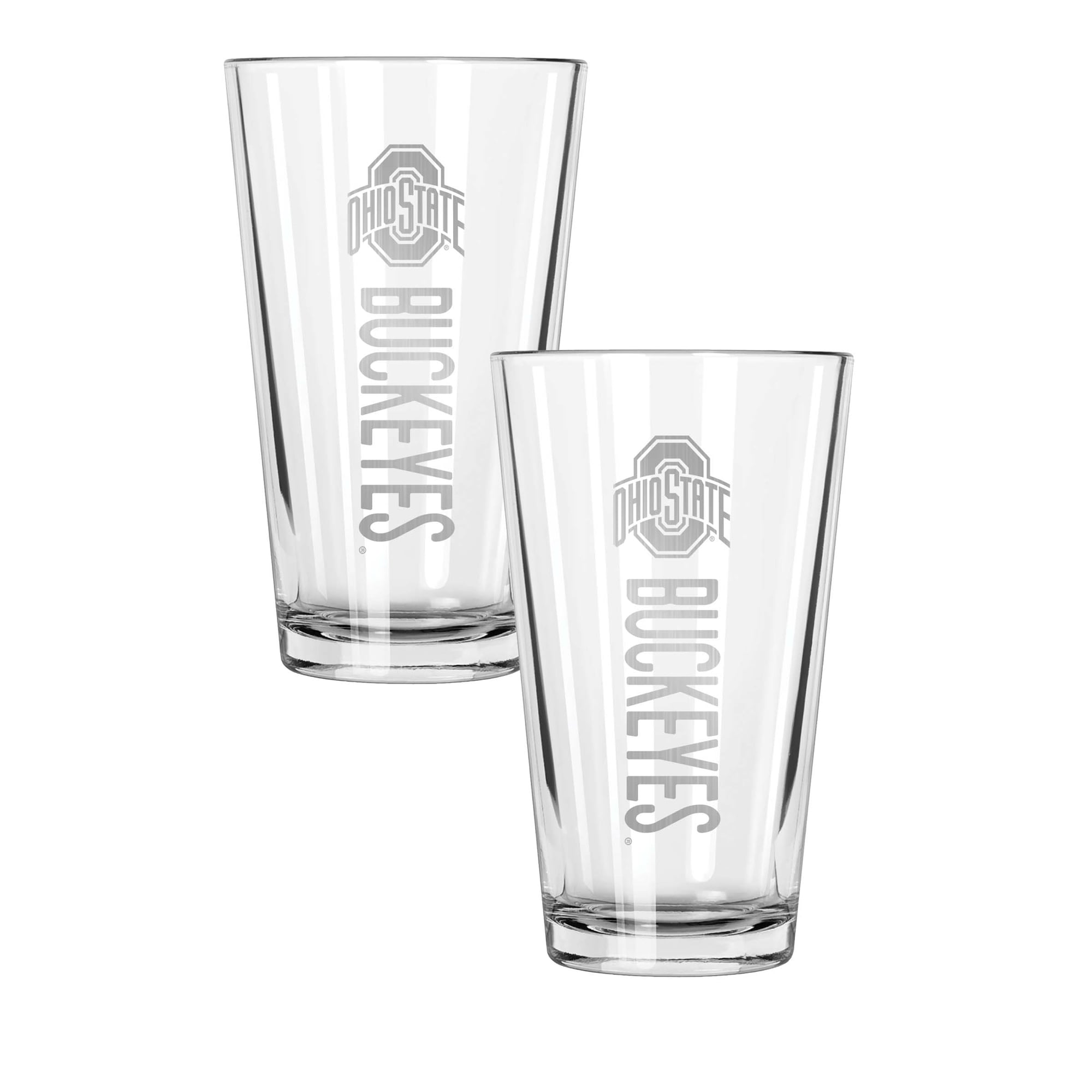 The Memory Company Ohio State Buckeyes Two-Piece 16oz. Pinnacle Pint Glass Set