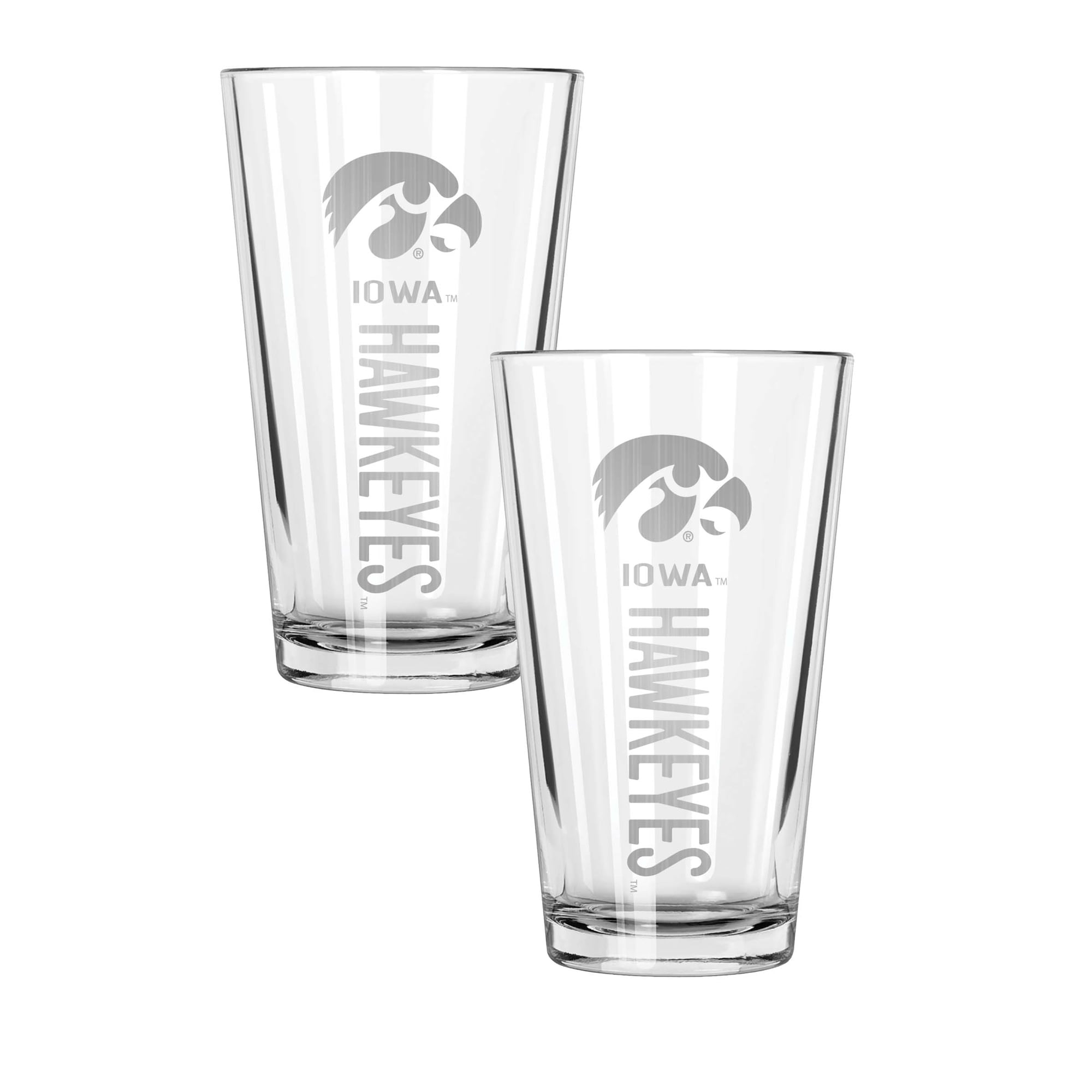 The Memory Company Iowa Hawkeyes Two-Piece 16oz. Pinnacle Pint Glass Set