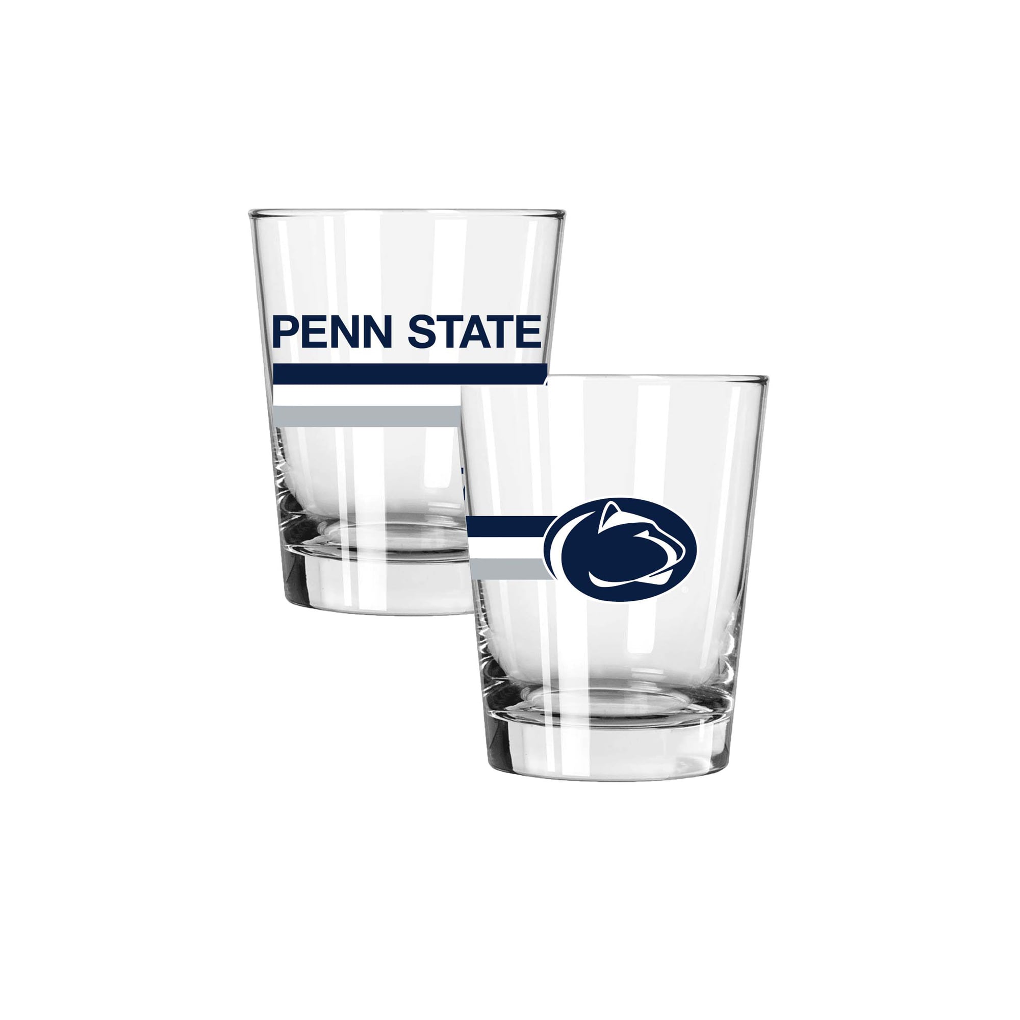 The Memory Company Penn State Nittany Lions Two-Piece 15oz. Big Stripes Double Old Fashioned Glass Set