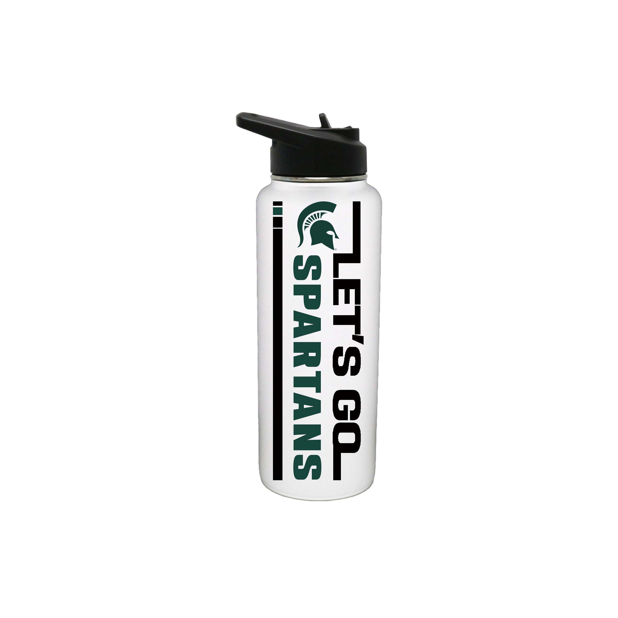 The Memory Company Michigan State Spartans 34oz. Let's Go Stainless Steel Quencher Bottle