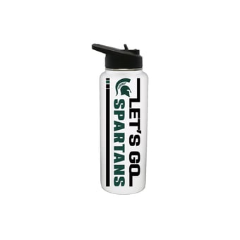 The Memory Company Michigan State Spartans 34oz. Let's Go Stainless Steel Quencher Bottle