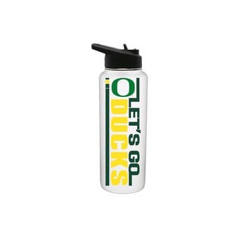 The Memory Company Oregon Ducks 34oz. Let's Go Stainless Steel Quencher Bottle