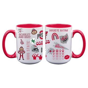 The Memory Company Ohio State Buckeyes Two-Piece 15oz. Loco Coffee Mug Set