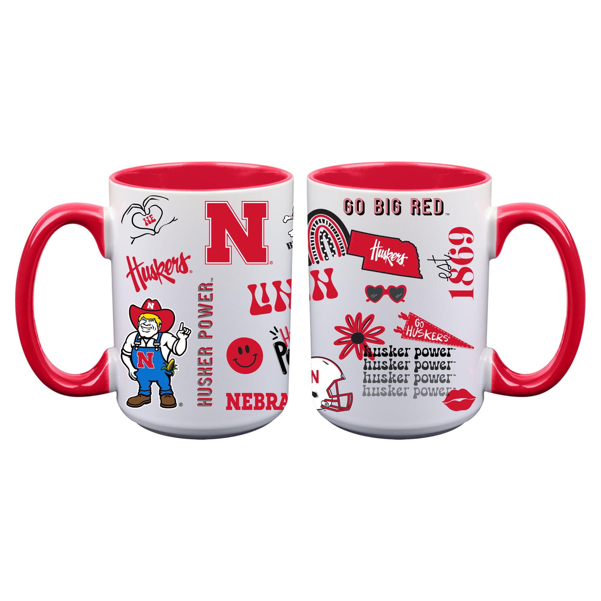 The Memory Company Nebraska Huskers Two-Piece 15oz. Loco Coffee Mug Set