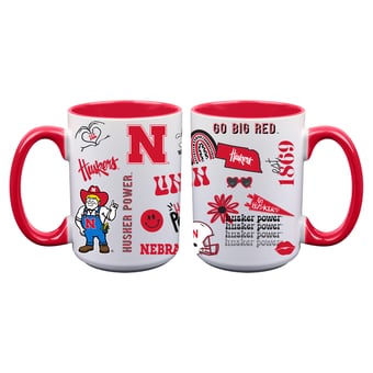 The Memory Company Nebraska Huskers Two-Piece 15oz. Loco Coffee Mug Set