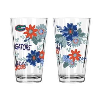 The Memory Company Florida Gators Two-Piece 16oz. Flowers Pint Glass Set