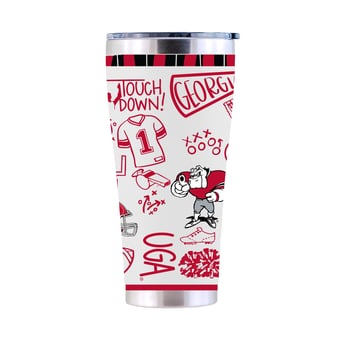 The Memory Company Georgia Bulldogs 30oz. Sketchpad Stainless Steel Tumbler