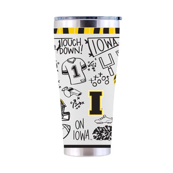 The Memory Company Iowa Hawkeyes 30oz. Sketchpad Stainless Steel Tumbler