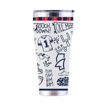 The Memory Company Ole Miss Rebels 30oz. Sketchpad Stainless Steel Tumbler