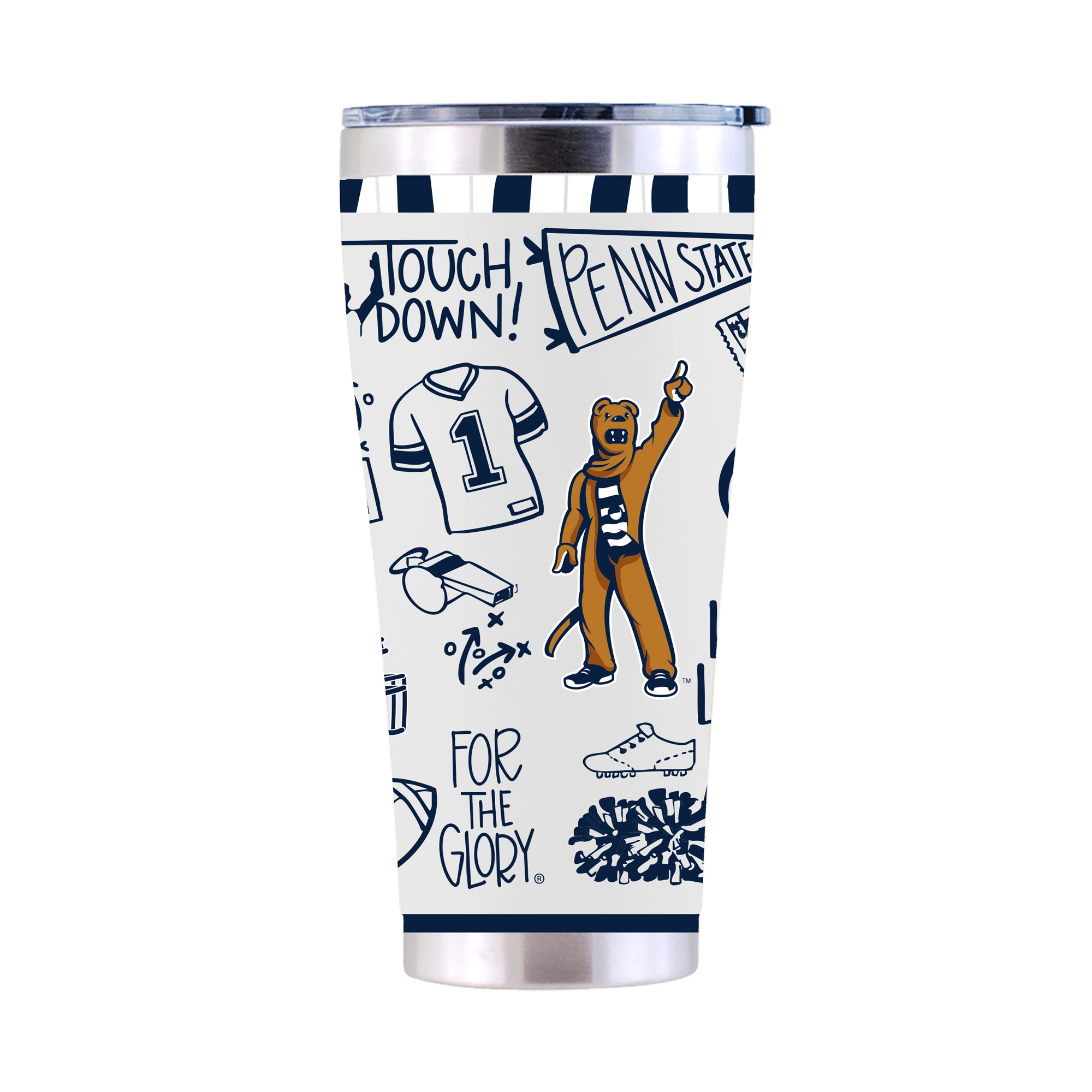 The Memory Company Penn State Nittany Lions 30oz. Sketchpad Stainless Steel Tumbler