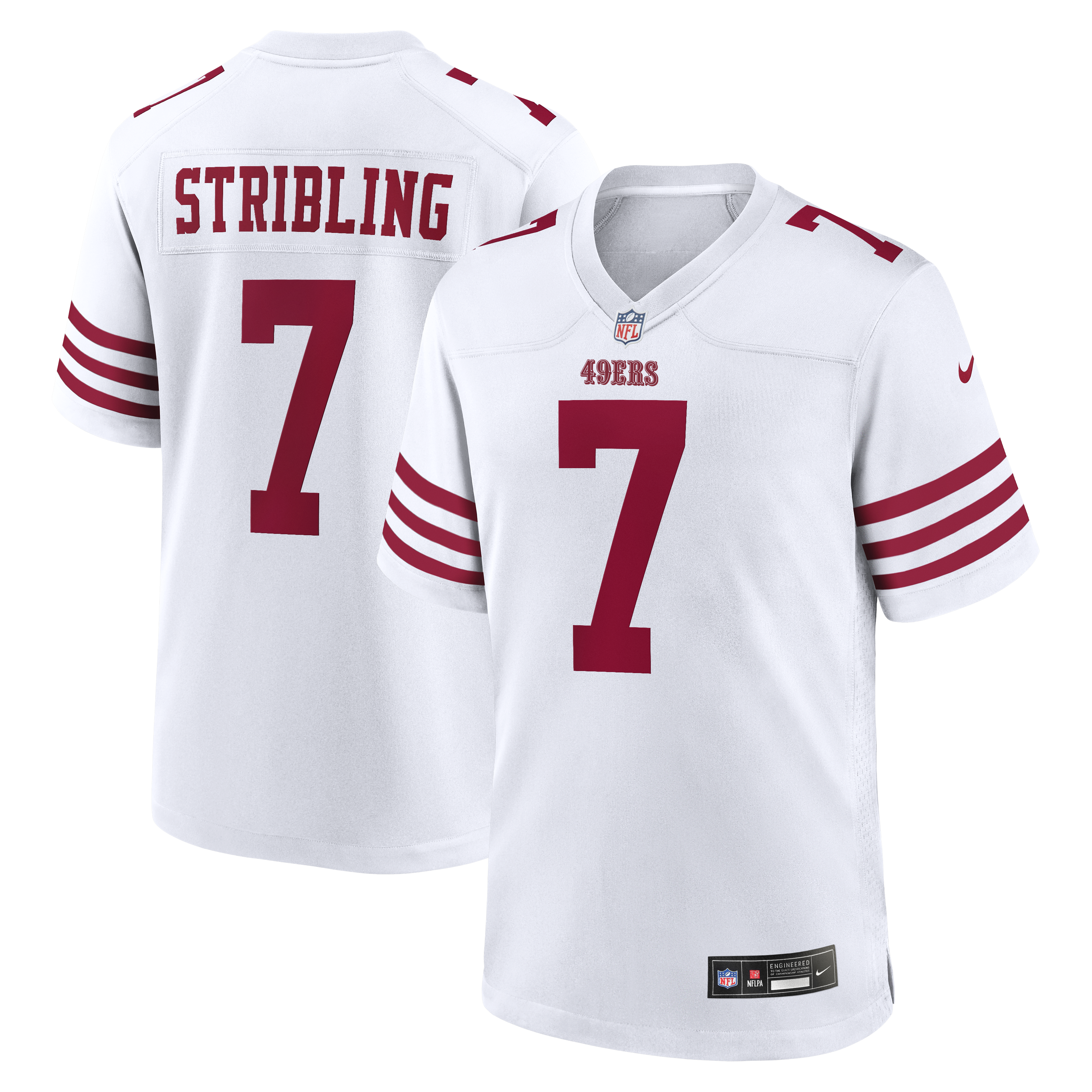 Men's Nike De'Zhaun Stribling White San Francisco 49ers Game Jersey