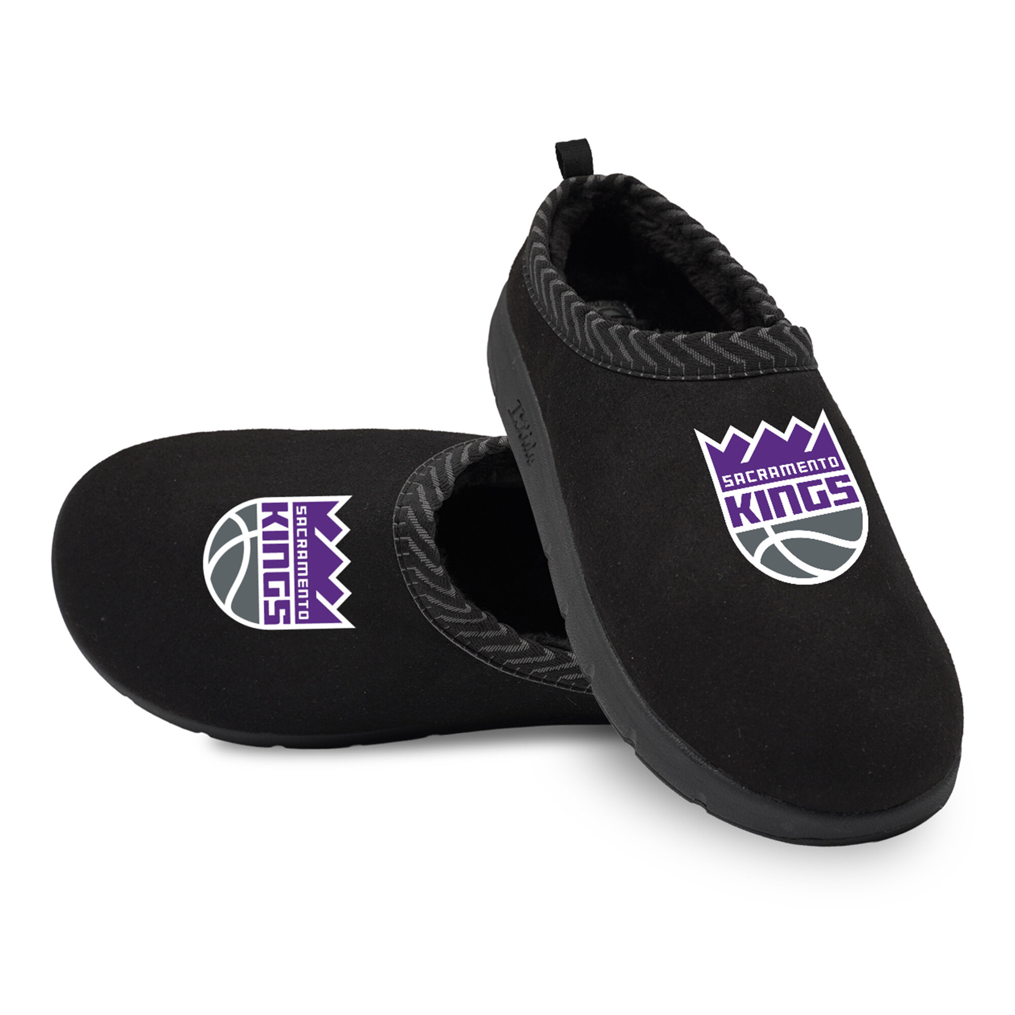 Unisex ISlide Black Sacramento Kings Primary Logo Mission Slippers