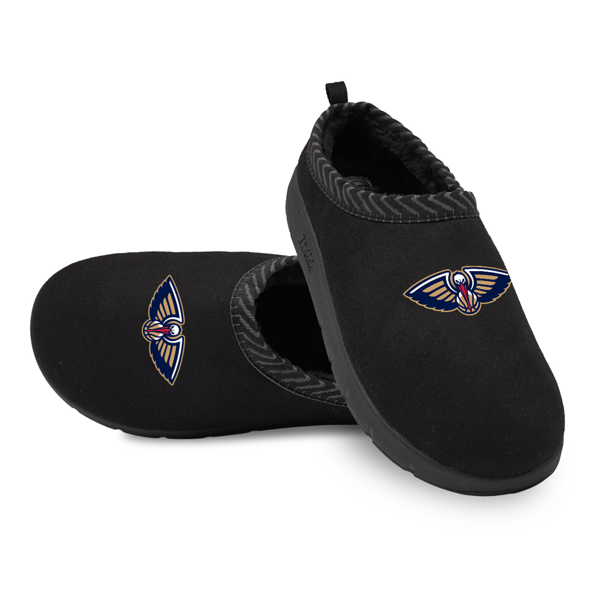 Unisex ISlide Black New Orleans Pelicans Primary Logo Mission Slippers