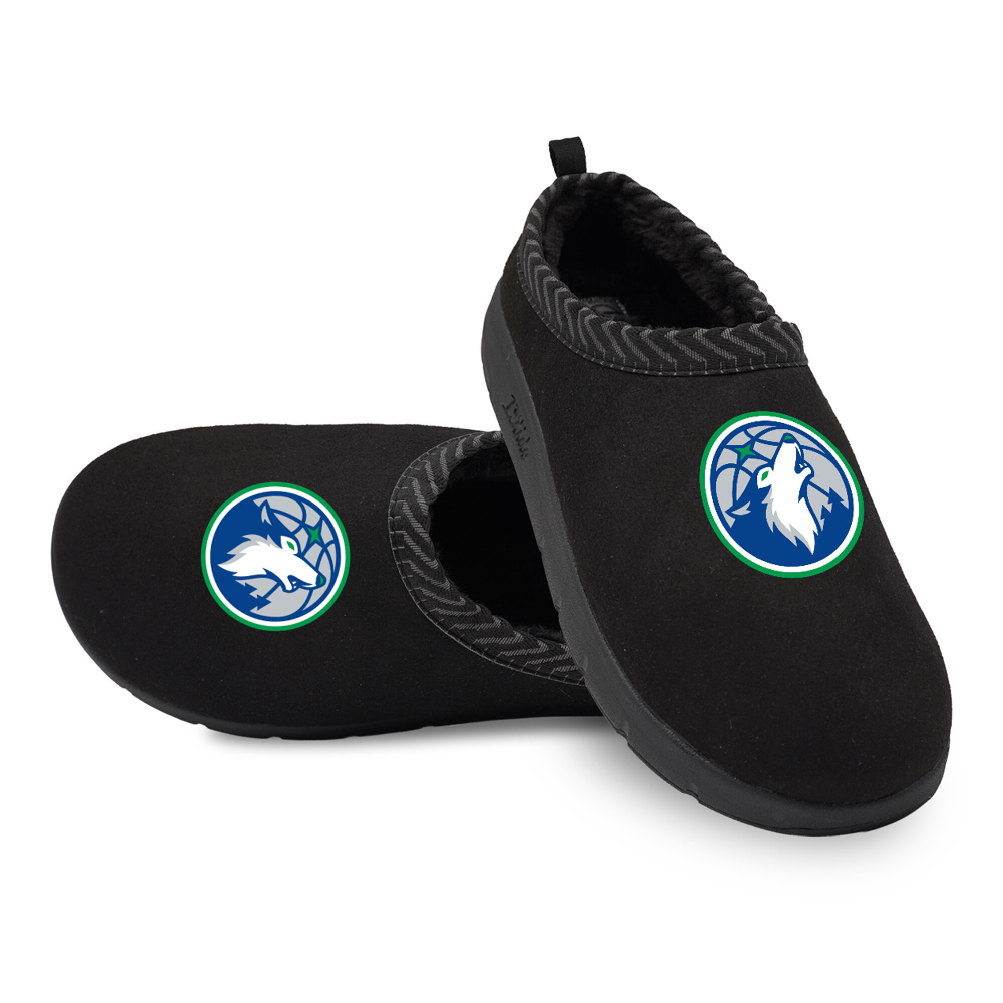 Unisex ISlide Black Minnesota Timberwolves Primary Logo Mission Slippers