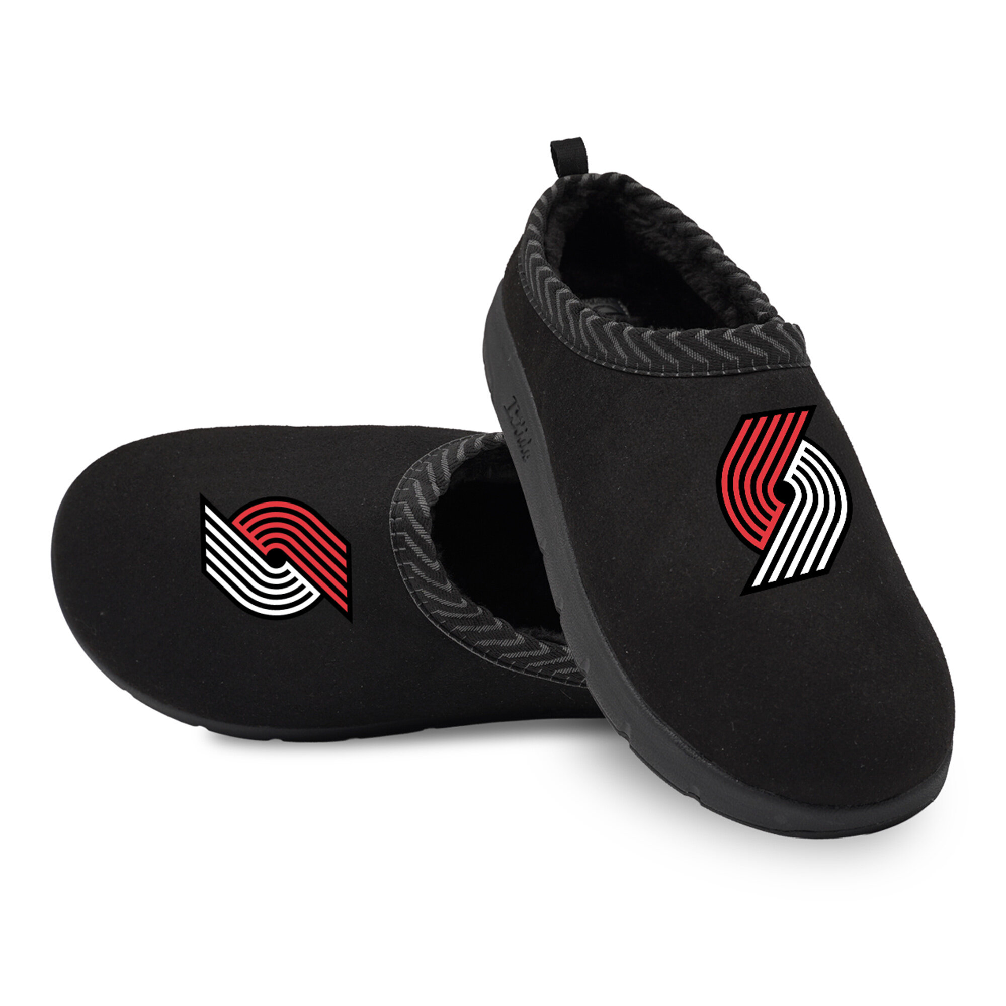 Unisex ISlide Black Portland Trail Blazers Primary Logo Mission Slippers