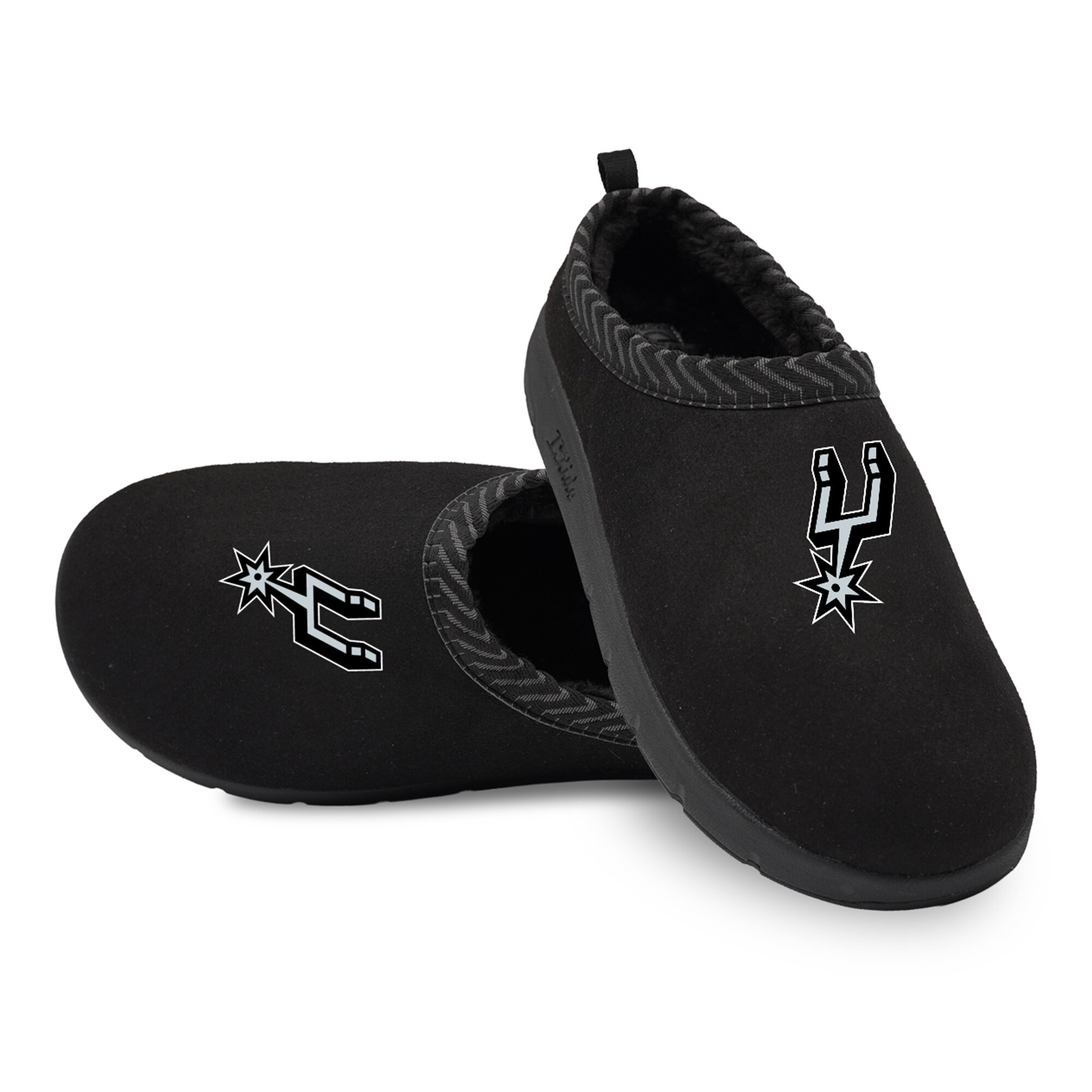 Unisex ISlide Black San Antonio Spurs Primary Logo Mission Slippers