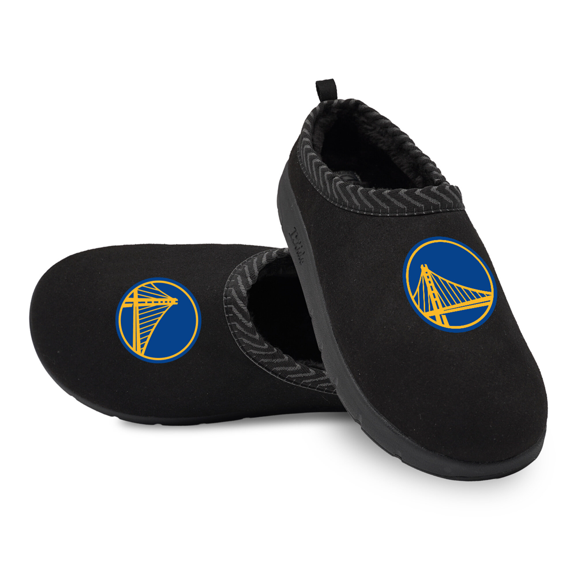 Unisex ISlide Black Golden State Warriors Primary Logo Mission Slippers
