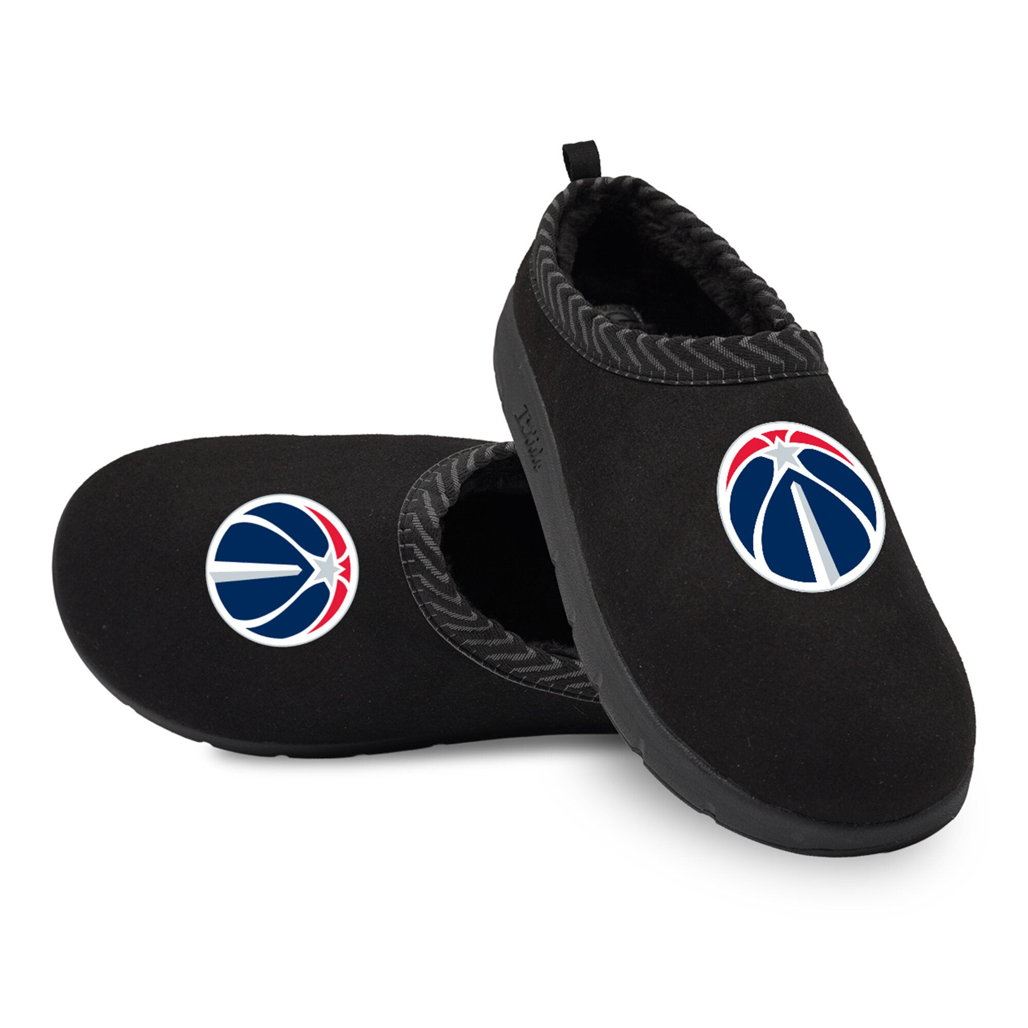 Unisex ISlide Black Washington Wizards Primary Logo Mission Slippers