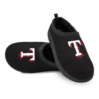 Unisex ISlide Black Texas Rangers Primary Logo Mission Slippers