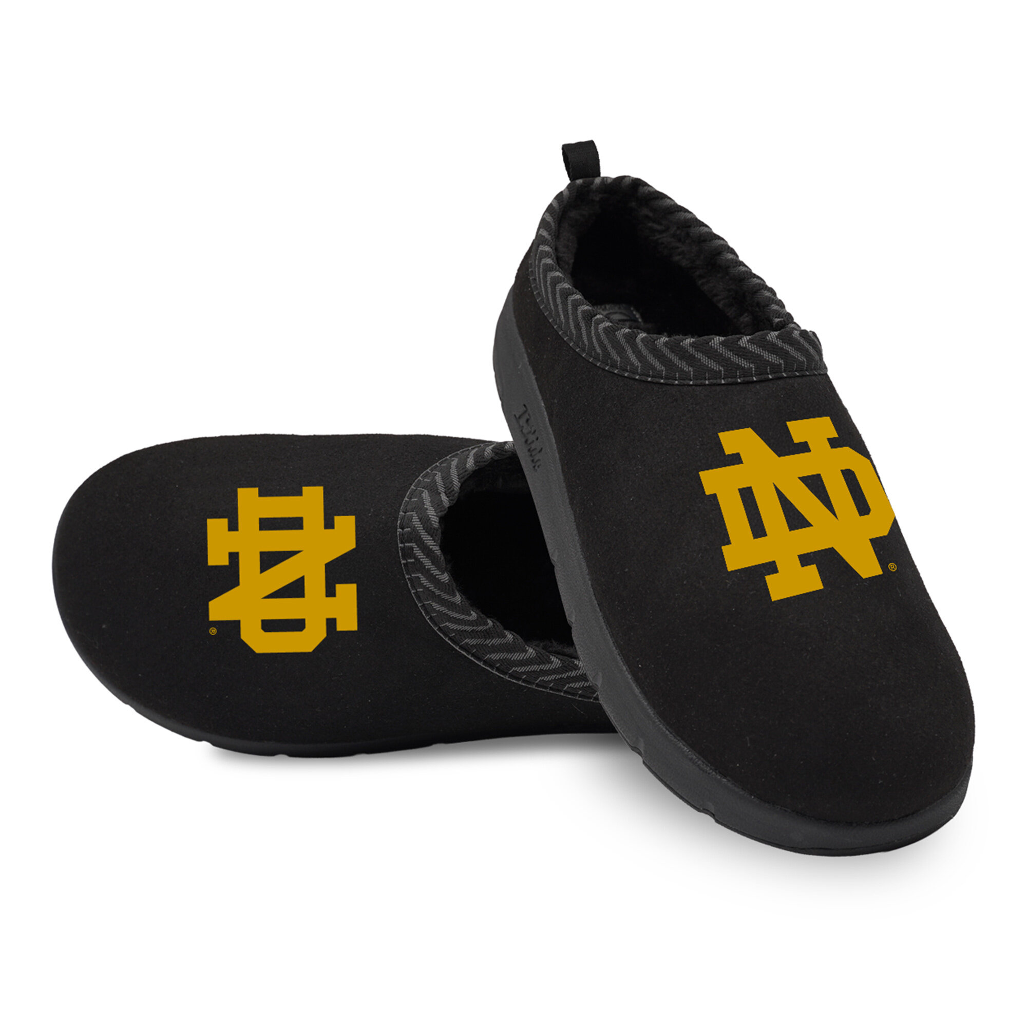 Unisex ISlide Black Notre Dame Fighting Irish Primary Logo Mission Slippers