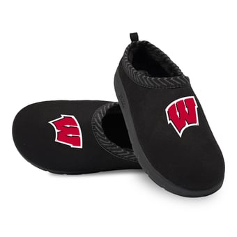Unisex ISlide Black Wisconsin Badgers Primary Logo Mission Slippers