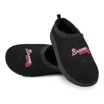 Unisex ISlide Black Atlanta Braves Primary Logo Mission Slipper
